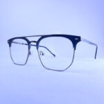 Ocen Carbon Fiber Jaazz Navy Blue Unisex Half Rim Optical Frame